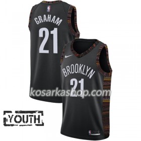 Dres Brooklyn Nets Treveon Graham 21 Nike 2018-19 City Edition Crna Swingman - Dječji